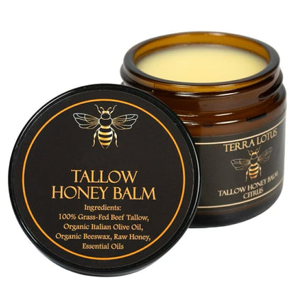 Tallow Honey Balm - 100% Natural Skin Moisturizer
